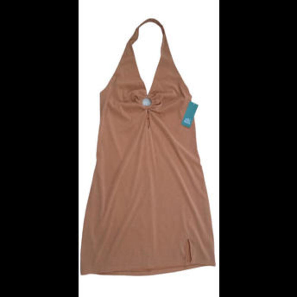 Dress Wild Fable Halter*NWT* Brown with sparkle Size LARGE List $35.00